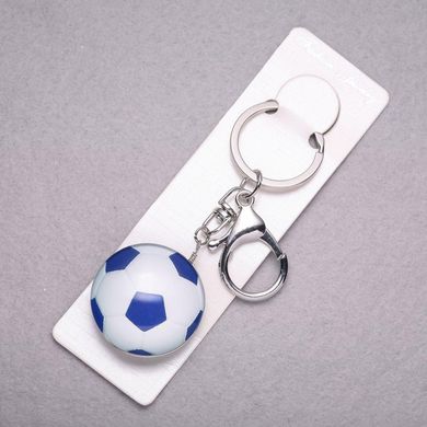 Брелок Спорт Футбольний м'яч 3D синій L-10см купити біжутерію дешево в інтернеті