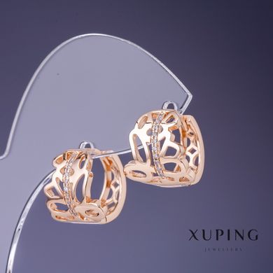 Сережки Xuping 14х13мм "позолота 18К" купити біжутерію дешево в інтернеті