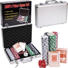 Набір для покеру, чемодан 200 фішок купити дешево в інтернет-магазині