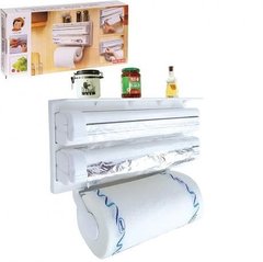Кухонный диспенсер для бумажных полотенец 3в1 5821 купити дешево в інтернет-магазині