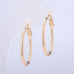 Сережки Xuping кільця Позолота 18К s-2мм + - d-50мм + -