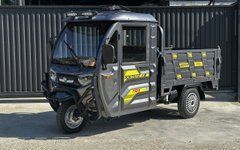 Електричний трицикл гібридний SOK CARGO TRIX 2500W-72V-65Ah GraFen Гідравлика кузов 1.1 х 1.6 +генер. 4 квт. шини 12"/12"