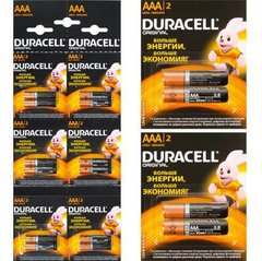 Від 20 шт. Батарейка Duracell LR-03 ААА по 20 штук на блістері купити дешево в інтернет-магазині