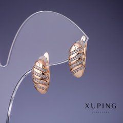 Сережки Xuping 14х8мм "позолота 18К"