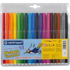 Від 2 шт. Фломастери 18 кольорів CENTROPEN 7790/19