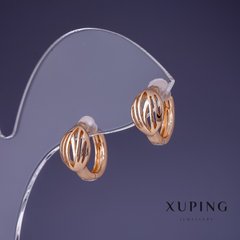 Сережки Xuping 7х13мм "позолота 18К" купити біжутерію дешево в інтернеті