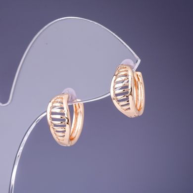 Сережки Xuping 6х13мм "позолота 18К" купити біжутерію дешево в інтернеті