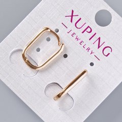 Сережки Xuping d-17х2,5мм+-, позолота 18К купити біжутерію дешево в інтернеті