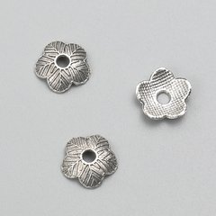 Фурнітура наконечник колір металу срібло d-9х2(+-)мм фасовка -20гр. 98(+-)шт. купити біжутерію дешево в