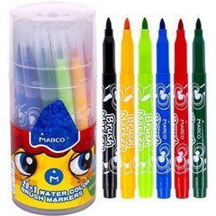 Від 2 шт. Фломастери 21 колір в тубусі "1633" MARCO