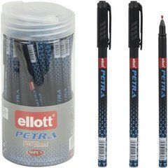 Від 50 шт. Ручка кулькова 0,7мм PETRA "Ellott" в тубусі ET2316-50PVC синя