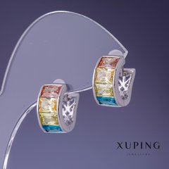 Сережки Xuping 14х7мм позолота купити біжутерію дешево в інтернеті