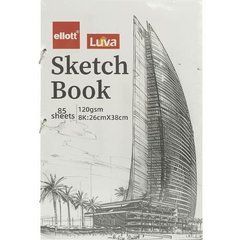 Альбом для ескізів А3 85 аркушів, 120 г/м&sup2; Sketch Book CLBZ-007-8K кільцевий механізм