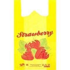 Від 250 шт. Пакет поліетиленовий 52*29см "Strawberry" 30кг жовтий