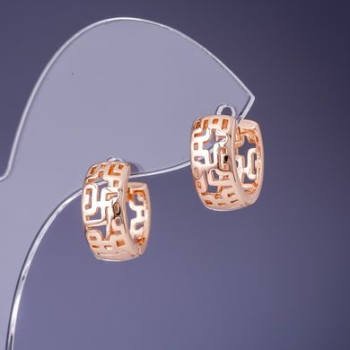 Сережки Xuping 15х7мм "позолота 18К" купити біжутерію дешево в інтернеті