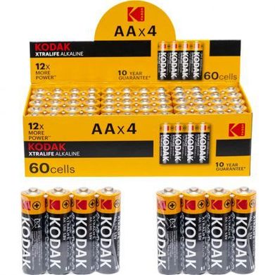 Від 60 шт. шт. шт. Батарейка KODAK Alkaline LR-06 AА 60 штук купити дешево в інтернет-магазині
