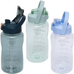 Пляшка для води пластик 1,5 літри з трубочкою 6917 купити дешево в інтернет-магазині