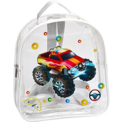 Рюкзак детский прозрачный "Авто-2" силикон 27*25*8см 5-90/S1-S12 купить оптом дешево в интернет магазине