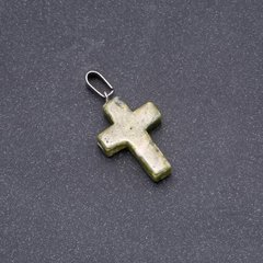 Кулон Хрест, камінь Геліотроп 25х18мм купить дешево в интернете