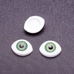 Фурнітура "Живі очі" пара колір зелена зіниця d-8мм 16х12мм фас.20пар. купити біжутерію дешево в інтернеті