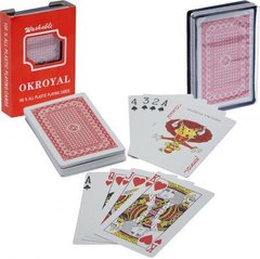 Від 4 шт. Карти гральні, пластикові "OKROYAL" 1 колода купити дешево в інтернет-магазині