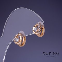 Сережки Xuping 12х7мм "позолота 18К " купити біжутерію дешево в інтернеті