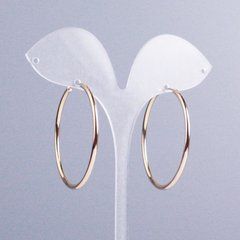 Сережки Xuping кільця Позолота 18К s-2мм+- d-43мм+-