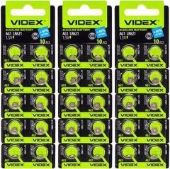 Від 40 шт. Батарейка Videx "таблетка" AG 1 купити дешево в інтернет-магазині