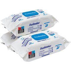 Від 2 шт. Вологі серветки для прибирання 100шт "Freshmaker" синій клапан