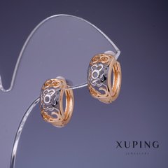 Сережки Xuping 8х15мм "позолота 18К" купити біжутерію дешево в інтернеті