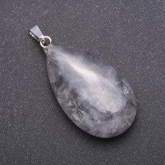Кулон крапля натуральний камінь Кварц 4х2,5(+-)см купити біжутерію дешево в інтернеті
