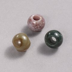Намистина Пандора натуральний камінь Яшма різнобарвна 14х12мм + - d-отв-я-5,5мм + - купити біжутерію дешево в