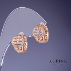 Сережки Xuping 13х10мм "позолота 18К" купити біжутерію дешево в інтернеті