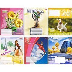 Зошити кольорові 18 аркушів лінія від 400 штук оптом