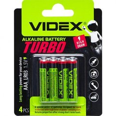 Від 12 шт. Батарейка Videx LR03 / AAA 2pcs Alkaline TURBO купити дешево в інтернет-магазині