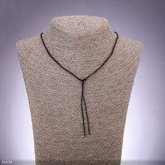 Шнур черный "плетенка" на шею d-1,9мм L-50см купить дешево в интернете