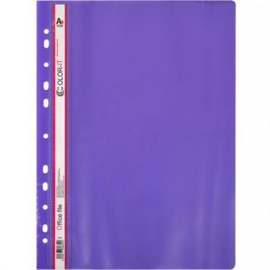 Від 24 шт. Швидкозшивач А4 "C" пластиковий фіолетовий 69852 купити дешево в інтернет-магазині