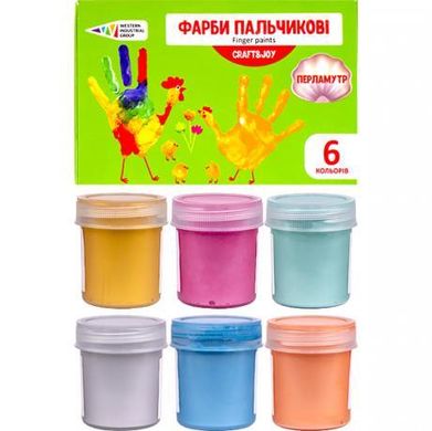 Фарби пальчикові 6 кольорів, 240 мл Craft and Joy "Гамма купити дешево в інтернет-магазині