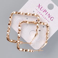 Сережки Xuping d-42х42мм, позолота 18К купити біжутерію дешево в інтернеті