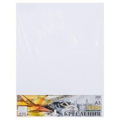 Від 5 шт. Папір для креслення А3 AmberGraphic "Графіка" 10 аркушів, 200г/м&sup2;, в п/п пакеті