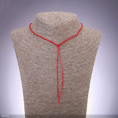 Шнур червоний "плетінка" на шию d-1,9мм L-50см купити біжутерію дешево в інтернеті